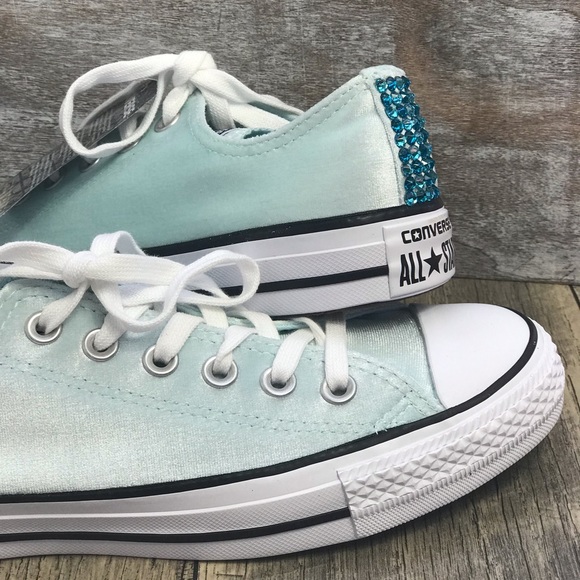 Converse Shoes - Converse&Crystal Ctas OX Velvet Glacier  Blue W